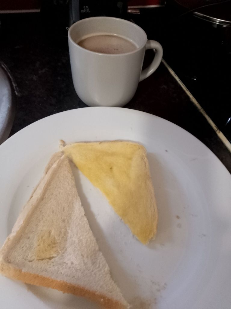 Breakfast and coffee