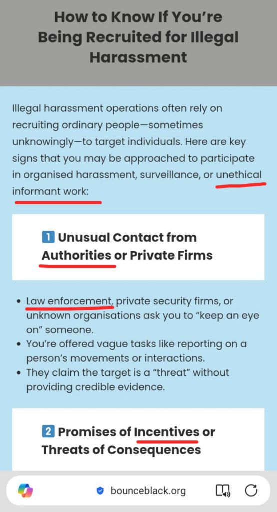 How they recruit people to harass others as part of a large-scale harassment campaign.