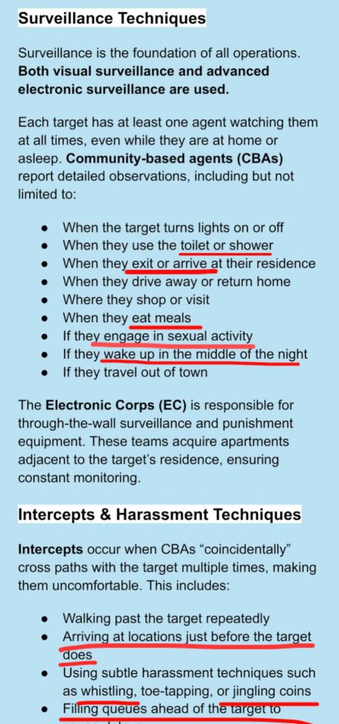 'Gangstalking' Training Manual