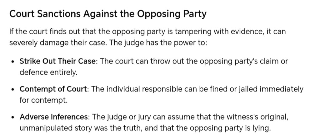 Perverting the Course of Justice